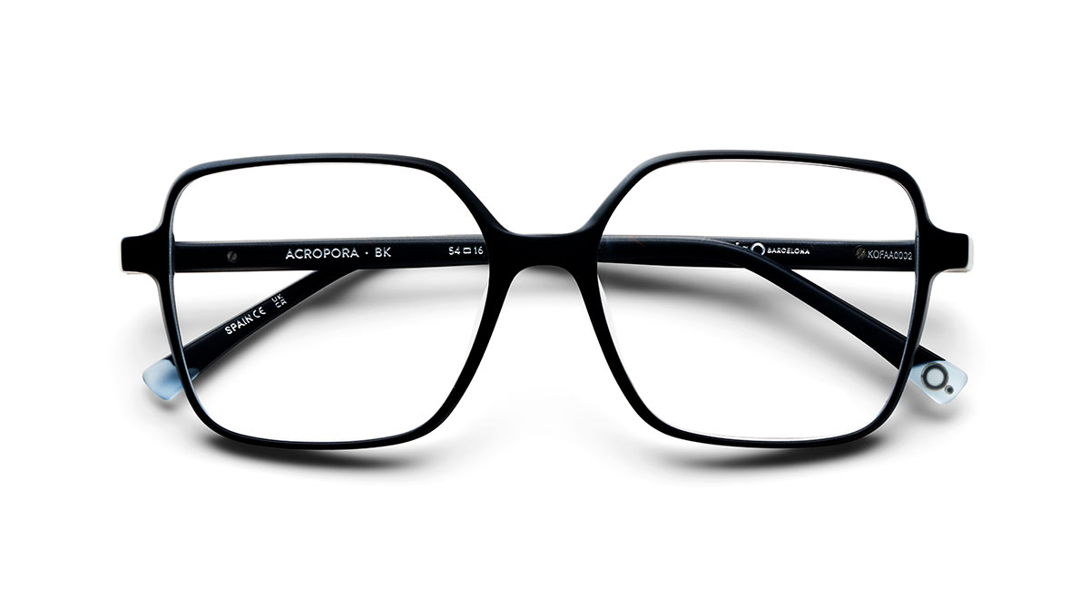 Das Bild zeigt die Korrektionsbrille ACROPO BK von der Marke Etnia Barcelona in  schwarz
